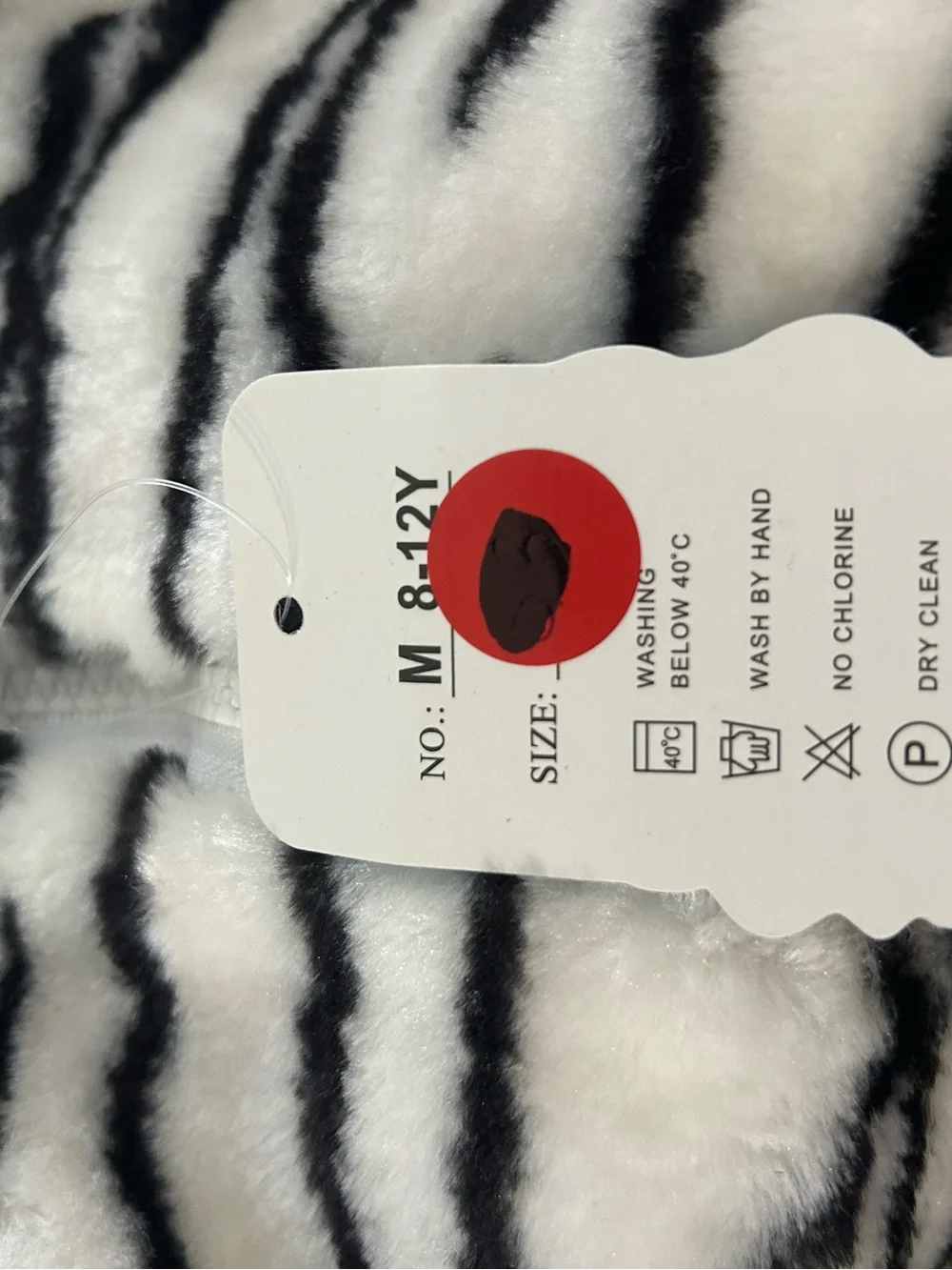 Plush cat Hooded Vest for Kids - White & Black